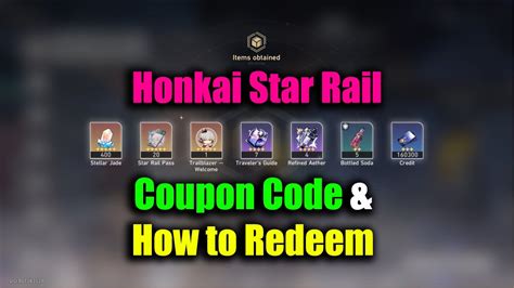 honkai star rail promotion codes